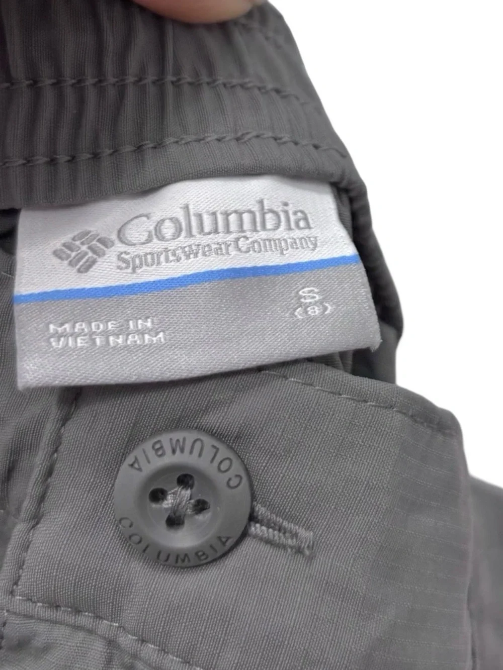 Columbia Youth Boys Omni‎ Shade Silver Ridge IV convertible pants city grey Sz 8